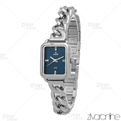 ساعت داتیس زنانه بند کارتیری صفحه سرمه ای مهندسی 107226