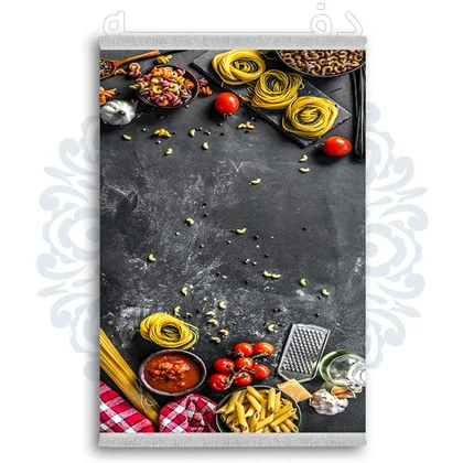 فرشینه از جنس پارچه هازان مخمل ترک طرح آشپزخانه برند دفه کد DDK 21