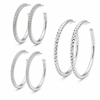 گوشواره زنانه آی ام کد Z-HB567 مجموعه 3 عددی