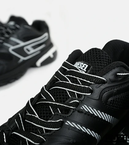 کفش کتانی مردانه مشکی سفید DIESEL S-SERENDIPITY SPORT مدل 6730