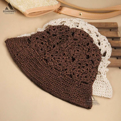 کلاه باکت قلاب بافی Crochet Bucket Hat HA200