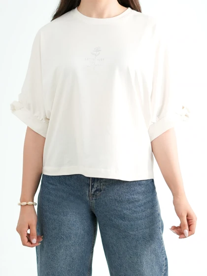 تیشرت زنانه پاپیون