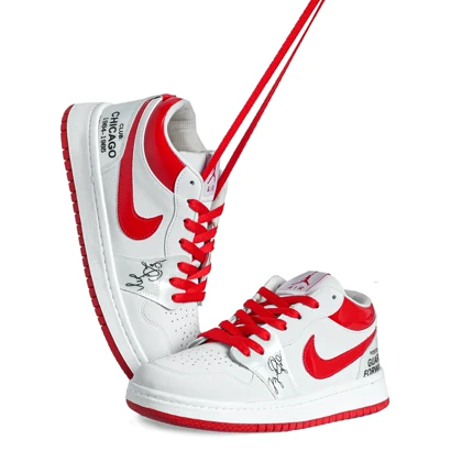 کتانی زنانه نایک مدل Air Jordan قرمز سفید _ کد 3793