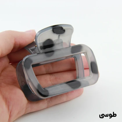 کلیپس دخترانه مدل مستطیلی کوچک خال‌خالی