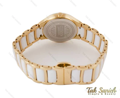 ساعت سیتی زن VIP زنانه بند سرامیکی سفید Citizen-4008-L