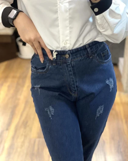 شلوار جین مام استایل-4553