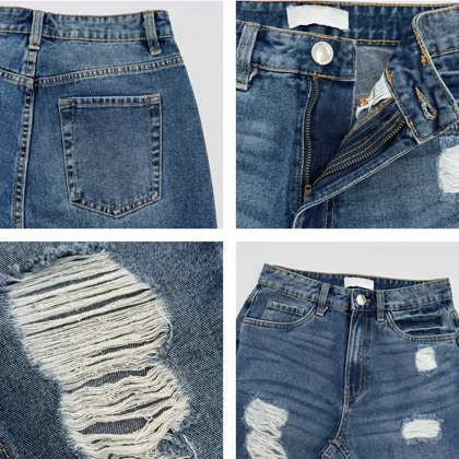 شلوار جین مام فیت 1008336