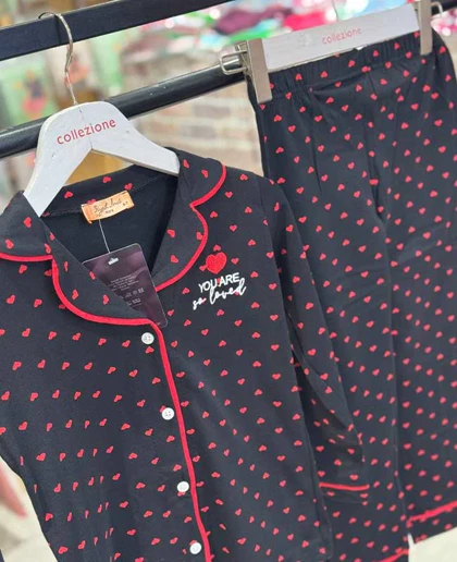 بلوز شلوار بچگانه کد25003 طرح خال‌خالی