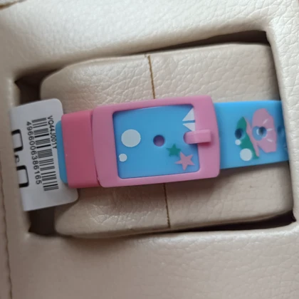 ساعت مچی بچگانه Q&Q ضد آب بند آبی روشن طرح پری دریایی