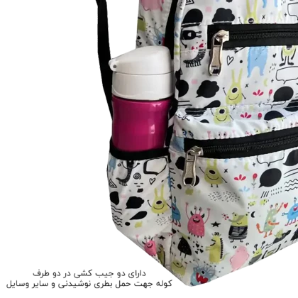 کوله پشتی کودک فوروارد Forward مدل FCLT5025 MONSTER BACTERIA