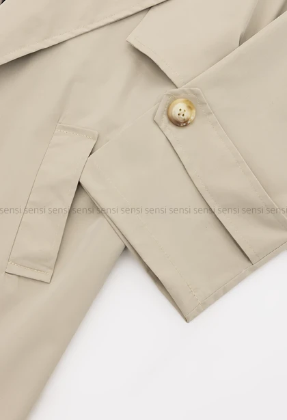 بارانی آستر دارپشت چاک‌دار@@ کد1004287