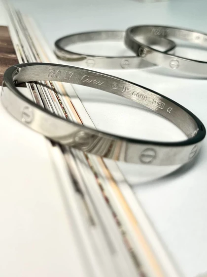 دستبند کارتیه عمری پهن