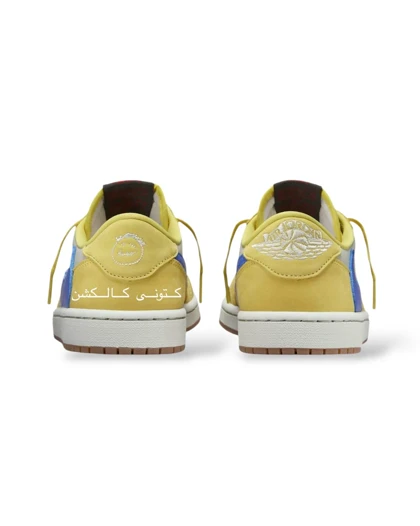 کتانی نایک ایر جردن وان لو تراویس اسکات قناری Nike Air Jordan 1 Low Travis Scott CANARY