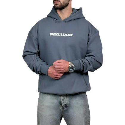 هودی پنبه سه نخ طوسی مدل پگادور