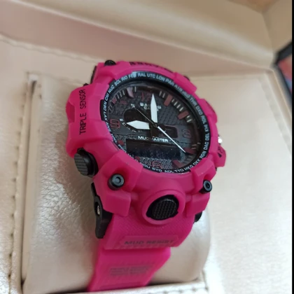 ساعت اسپرت بی بی جیشاک رنگ سرخابی