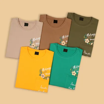 تیشرت لانگ گل‌دار