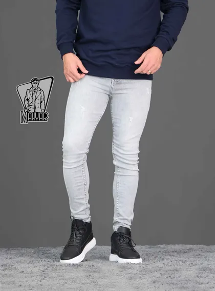 شلوار جین طوسی روشن ZARA