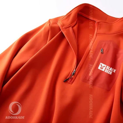 تیشرت نیم زیپ داخل پلار BLACKDEER