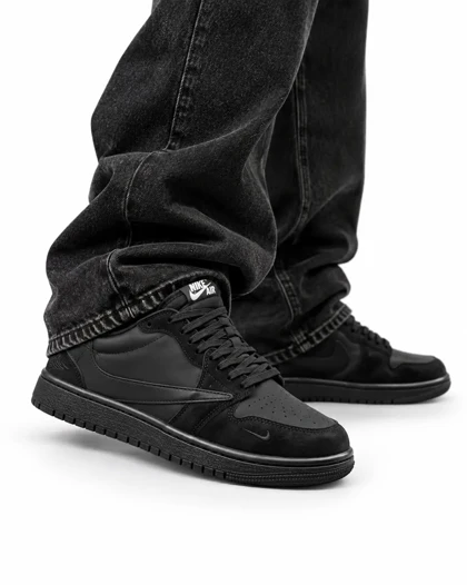 کفش کتانی مردانه مدل نایکی ترویس مشکی 2 Nike travis
