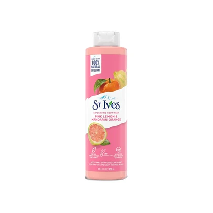 شامپوی بدن لایه بردار مدل pink lemon mandarin orange برند St-Ives