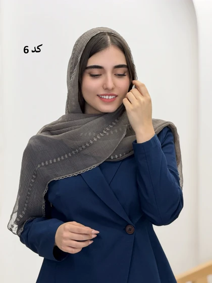 6574-شال حریر آلما
