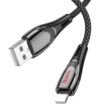 کابل لایتنینگ هوکو HOCO مدل U133 Monte جریان 2.4 آمپر 1.2 متر
