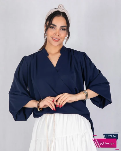شومیز یقه هفت راه راه الیزا DIANA