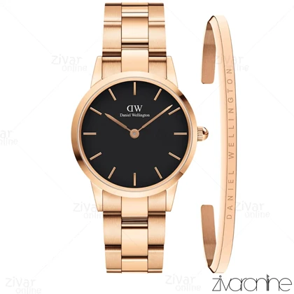 ست دستبند و ساعت دنیل ولینگتون زنانه رزگلد 104908