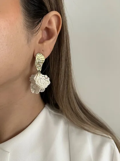 گوشواره زنانه آویز گلبرگ کد 141