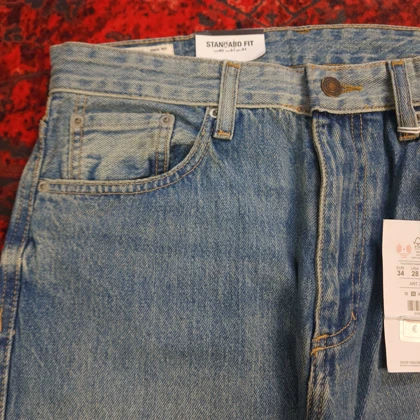 شلوار جین نیم بگ pull & bear بدون جنسیت کد 393