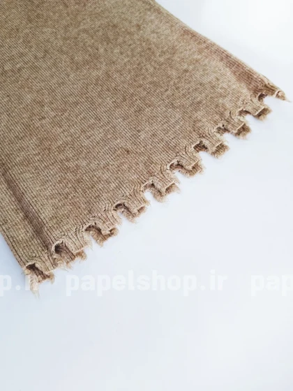 شلوار بافت واید لگ دم پا ریش