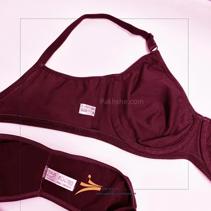 ست نخ پنبه بدون درز زرشکی برند نوشه پوش