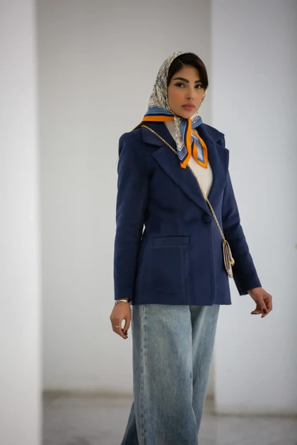 پالتو کت جناقی تک دکمه