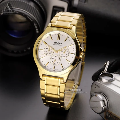 ساعت کاسیو طلایی Casio MTP-V300G-7A