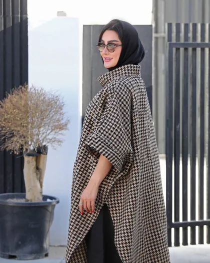 کار دوتیکه شتل به همراه دامن شلواری کد 2262
