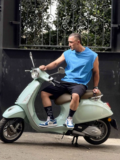 رکابی حلقه‌ای وست ساده آبی PEDRO