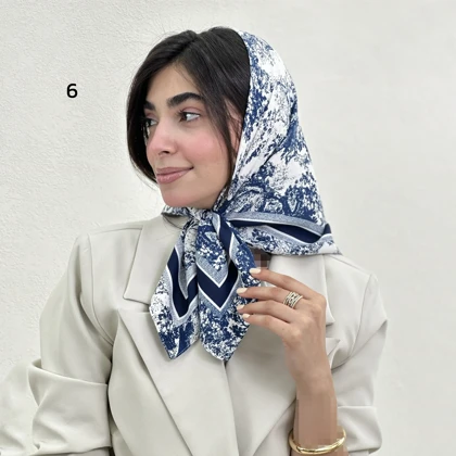 مینی اسکارف زنانه طرحدار تویل | آی بولک