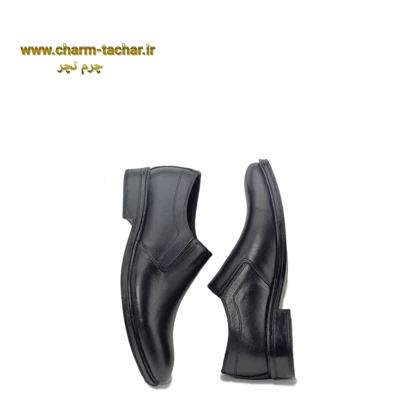 کفش رسمی اداری بدون بند مردانه چرم طبیعیsi665