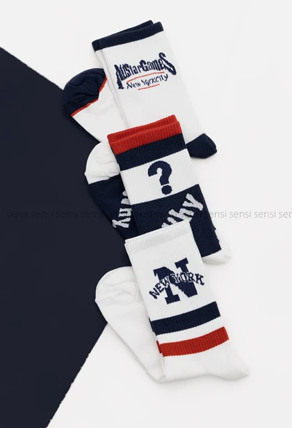 جوراب نیویورک نیم ساق پنبه کد1004994