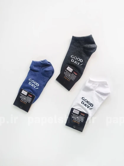 جوراب مچی نخ پنبه طرح گود دی