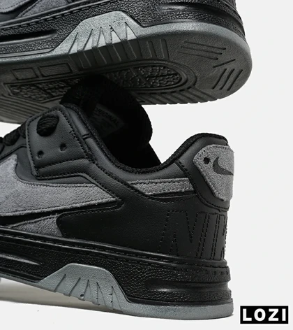 کفش کتانی بزرگ پا مشکی طوسی NIKE AIR FORCE