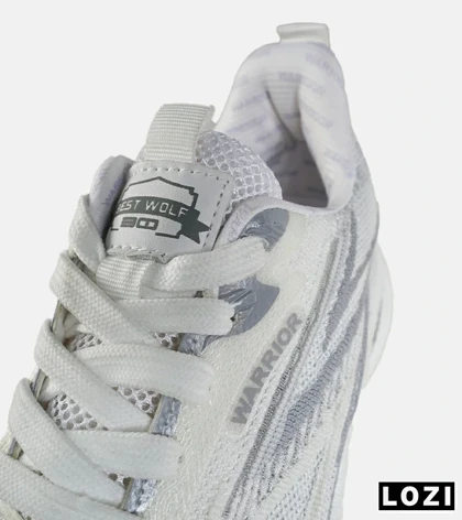 کفش کتانی مردانه و زنانه سفید طوسی GENERIC All Run مدل 7852