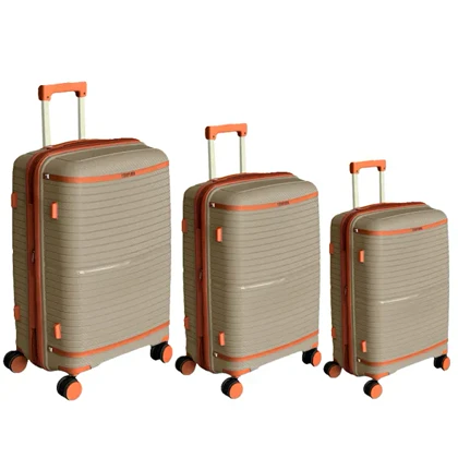 چمدان نشکن تیتان پلورا مدل TITANPLORA - TP6666 TRAVEL IN STYLE سری 4 عددی (کیف آرایشی هدیه)