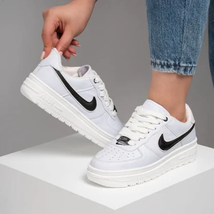 کفش و کتانی زنانه مدل نایک ایرفورس NIKE_AIR FORCE رنگ سفید