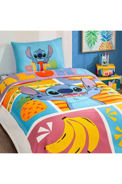 روتختی پیکه یک نفره Taç مدل Lilo&Stitch Fruit پنبه - چندرنگ