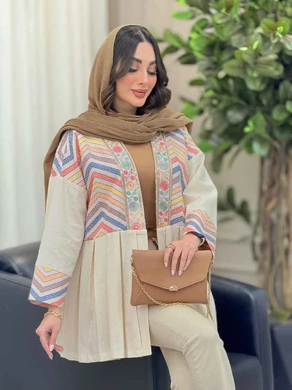 مانتو پیله دار شکوفه