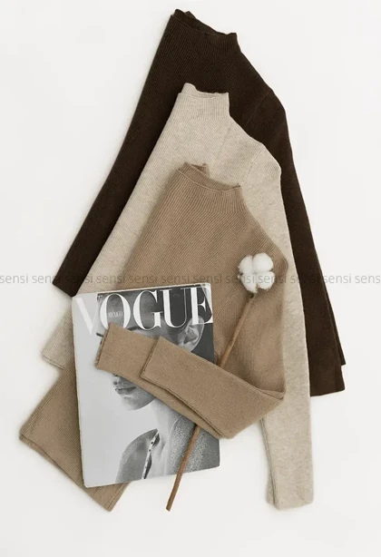 کراپ بافت یقه 3سانت وارداتی کد1004585