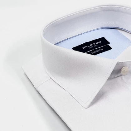 پیراهن پاناما سفید M65KQB-2