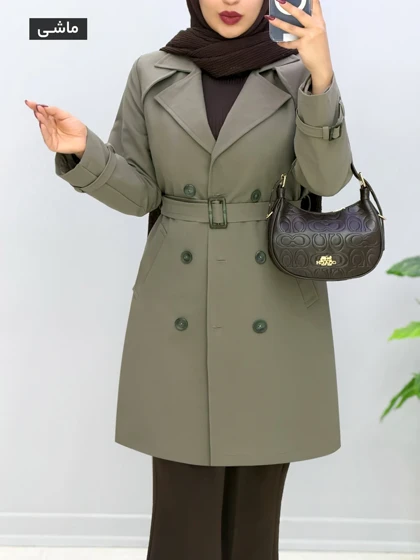 بارانی مزونی کتان جانیار کد 968245