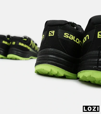 کفش کتانی کوهنوردی مردانه و زنانه مشکی سبز Salomon Speedcross 5 Trail